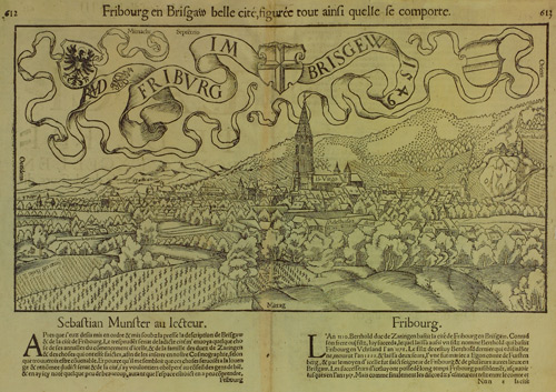 Karte von Freiburg, 1549