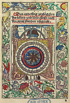 From: Berthold der Bruder: Das andechtig zitglögglyn ... Basel, 1492. (UB Freiburg, Ink. K 3484,ad)