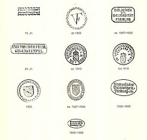 Stempel der Universitätsbibliothek Freiburg