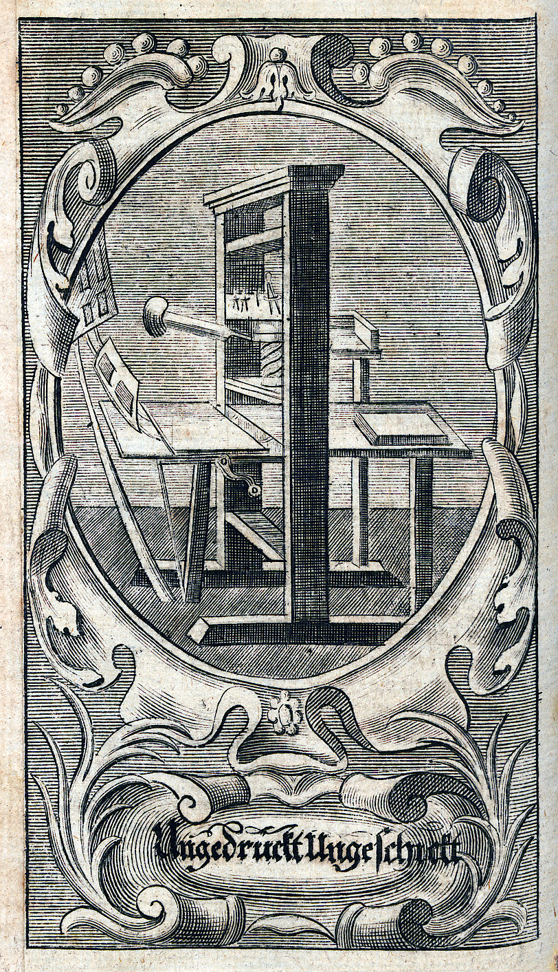 Ungedruckt, ungeschickt. (Aus: Arndt, J.: Des Hocherleuchteten Theologi, Herrn Johann Arndts, ... Säm[m]tliche Sechs Geistreiche Bücher Vom Wahren Christenthum. Basel, 1735. (UB Freiburg, N 8953,af)