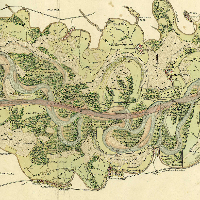 Historical maps of the Upper Rhine