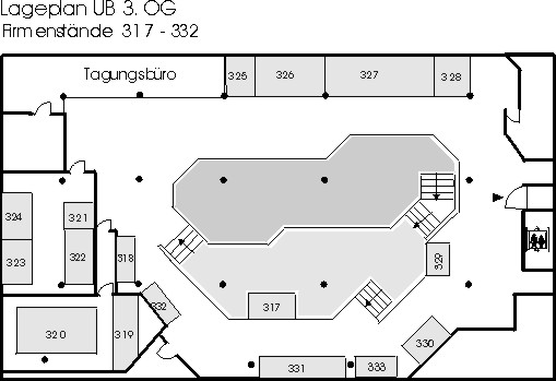 Plan des 3.OG in der UB